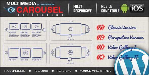 Multimedia Responsive Carousel 响应式轮播插件