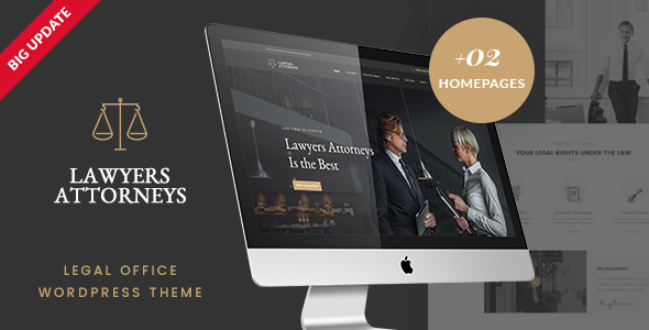 Lawyer Attorneys - A Law Office WordPress Theme