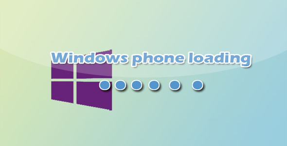  CSS3 Simulated Windows Phone Loading Animation Special Effect