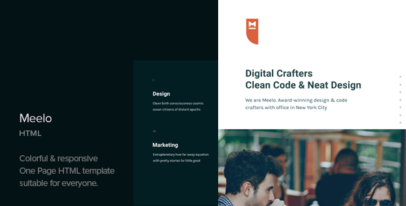 Meelo - 企业单页HTML模板