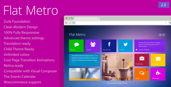 Flat Metro - 响应式WordPress 主题