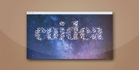  Canvas particle composition text animation special effect