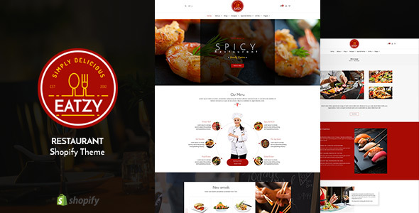  Eatzy - Restaurant Food Shopify Theme