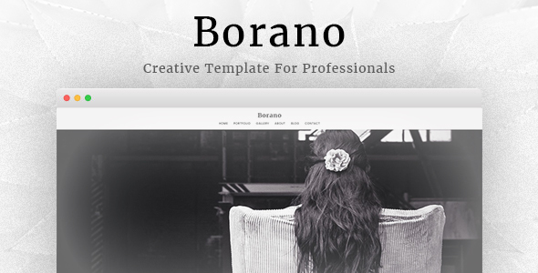  Borano - Photo Album WordPress Theme