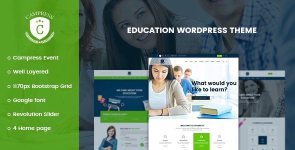 Campress - Responsive Education WordPress Theme