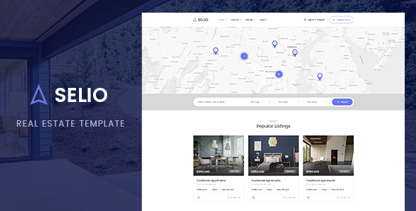 Selio - 房地产HTML主题