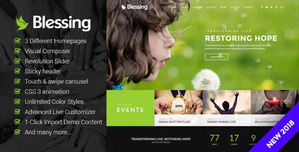 Blessing - Responsive Theme for Church Websites