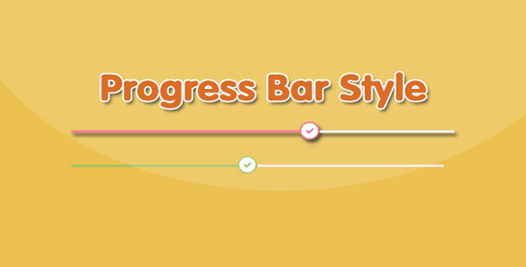 纯CSS3时尚进度条UI设计效果