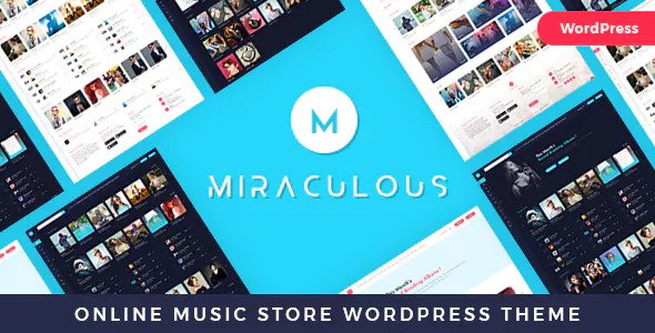 Miraculous - Online Music Store WordPress Theme