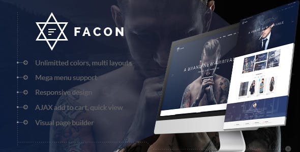  Facon - Fashion clothing with WordPress template