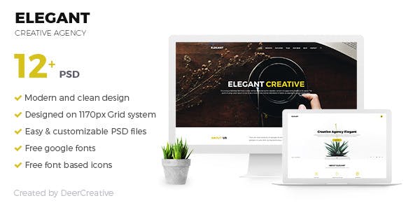 ELEGANT - 创意机构PSD模板