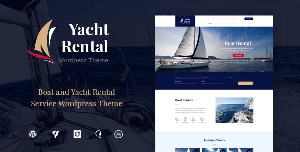  Yacht and Boat Rental Service - WordPress Theme