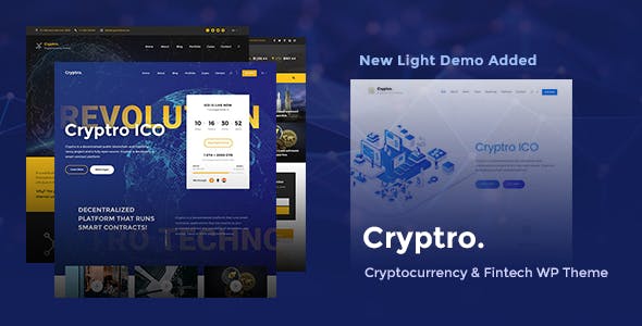  Crypto - Blockchain Bitcoin WordPress Theme