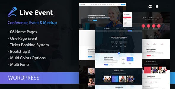  Live Event - Meeting Event WordPress Theme