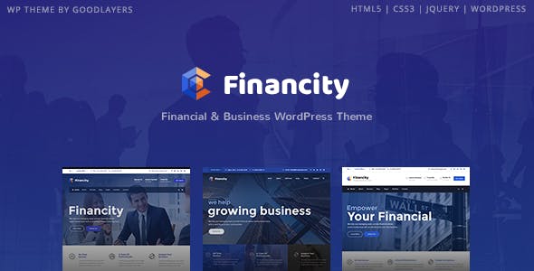 Financity - 商业金融行业网站WordPress主题