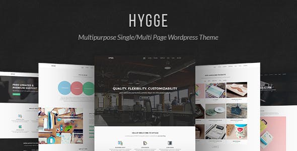 Hygge - 多用途单/多页WordPress主题