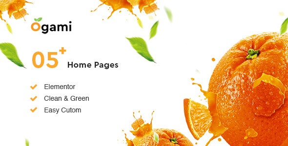 Ogami - Organic Store & Bakery WordPress Theme