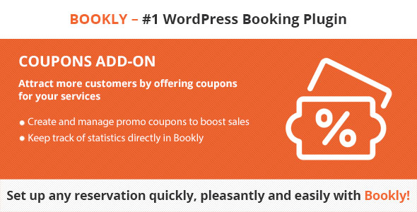 Bookly Coupons (Add-on)  - 优惠券插件