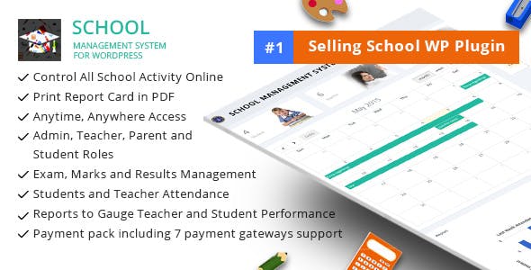  School Management System Wordpress Plug in