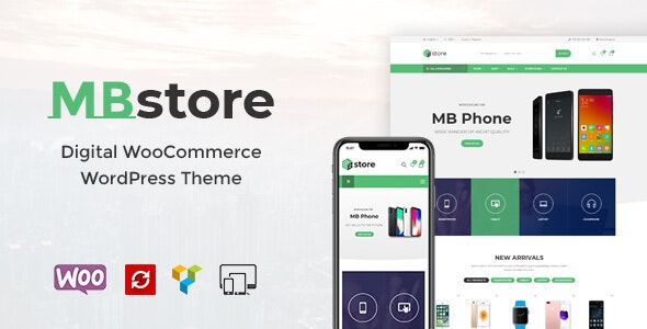  MBStore - WordPress Theme of Digital Appliance Online Store