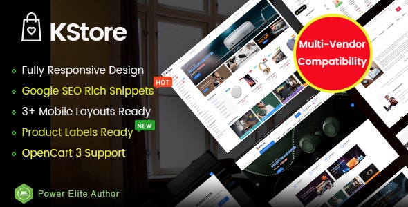 KStore  - 多用途高科技OpenCart 3主题