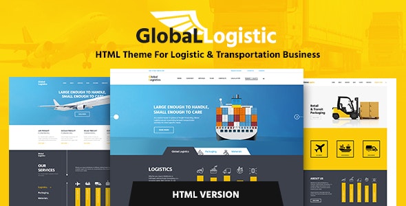 Global Logistics - 交通运输HTML模板