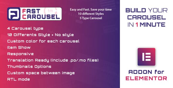 Fast Carousel for Elementor - 速轮播WordPress插件