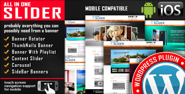 All In One Slider Responsive 响应式WordPress幻灯片插件