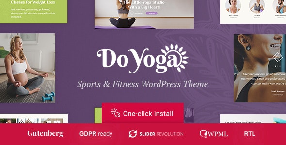 Do Yoga - Fitness Studio & Yoga Club WordPress Theme