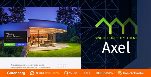 Axel - Single Property Real Estate Theme