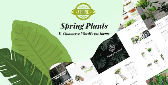  Spring Plants - WordPress Theme of Horticultural Indoor Plants and Flowers Website