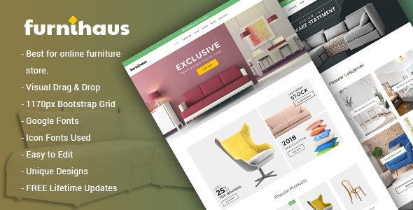  Furnihaus - WooCommerce template for responsive furniture e-commerce