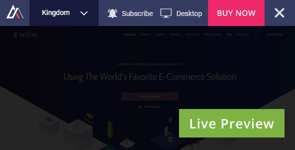 Envato Live Preview Switch Bar 演示站实时预览切换栏插件