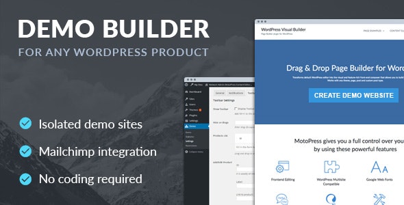 Demo Builder for any WordPress Product 演示数据生成插件