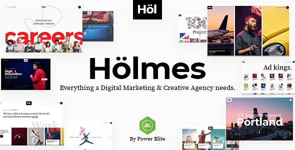  Holmes - WordPrss Theme of Digital Marketing Agency