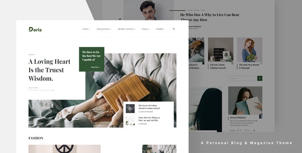  Doris - Creative Blog Magazine WordPress Theme