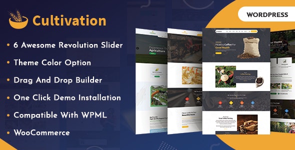 Cultivation - 有机食品农业WordPress主题