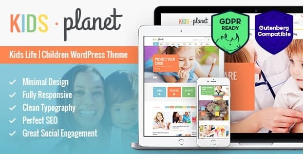 Kids Planet - A Multipurpose Children WordPress Theme