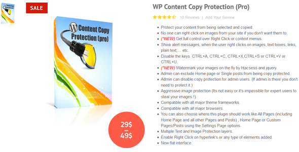  WP Content Copy Protection Pro Prevent copying content protection plug-ins