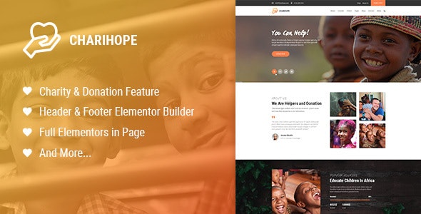  ChariHope - Charitable donation WordPress theme