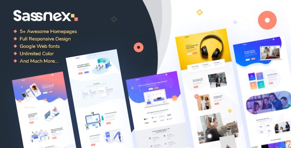  Sassnex - SaaS and Startup App WordPress Theme