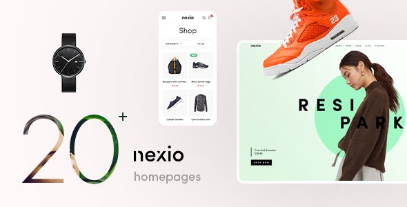  Nexio - WooCommerce template for fashion store website