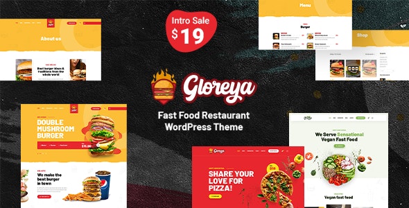 Gloreya - Fast Food WordPress Theme