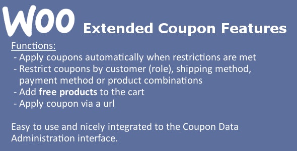 WooCommerce Extended Coupon Features PRO 商店优惠券专版版WordPress插件