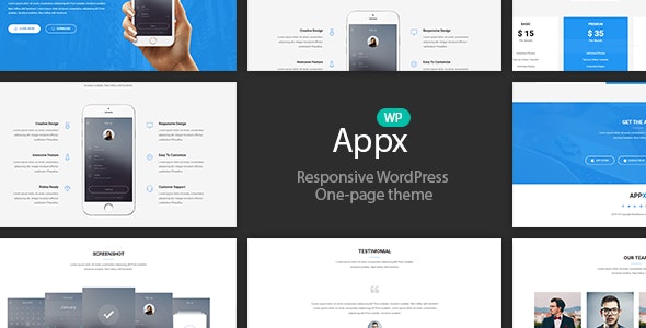  Appx - Mobile App App Shows WordPress Theme