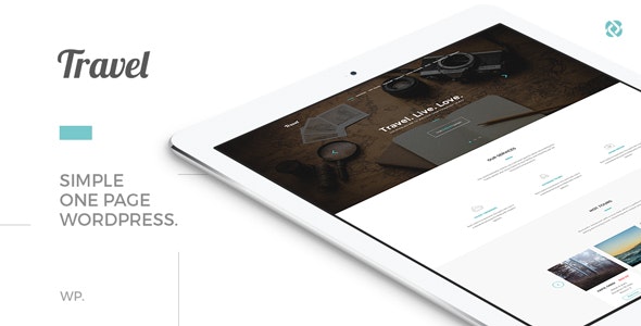  Travel - simple one page travel agency WordPress theme