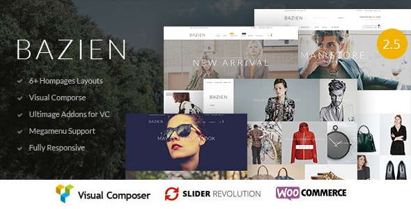  Bazien - WordPress template for multi industry online store