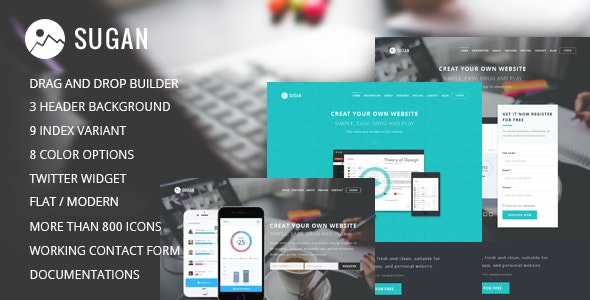  Sugan - Software program download website WordPress theme