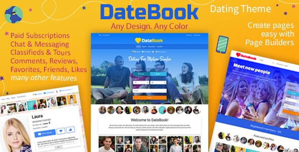 DateBook - Dating WordPress Theme