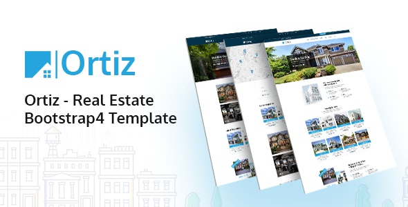 Ortiz - 房地产网站模板HTML5模板